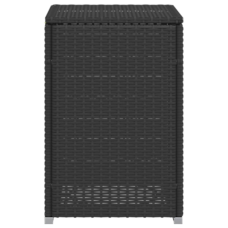 vidaXL PE Rattan with Powder Coated Steel Propane Tank Cover Table in Brown