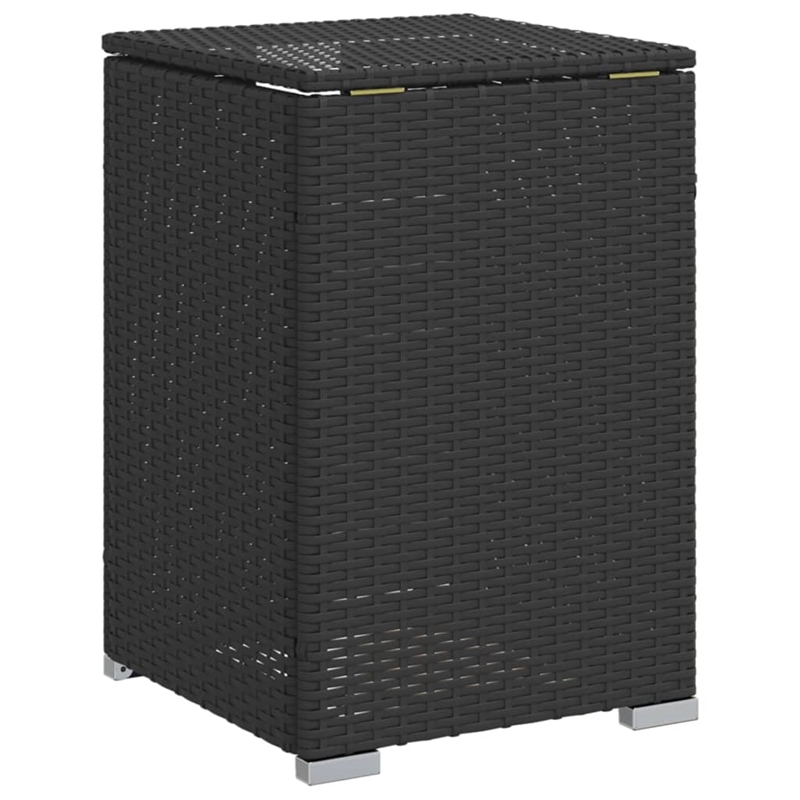 vidaXL PE Rattan with Powder Coated Steel Propane Tank Cover Table in Brown