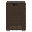 vidaXL PE Rattan with Powder Coated Steel Propane Tank Cover Table in Gray