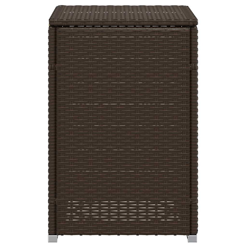 vidaXL PE Rattan with Powder Coated Steel Propane Tank Cover Table in Gray