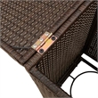 vidaXL PE Rattan with Powder Coated Steel Propane Tank Cover Table in Gray