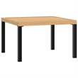 vidaXL Powder Coated Aluminum Garden Coffee Table in Black and Brown