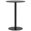 vidaXL Powder Coated Steel Garden Dining Table in Black