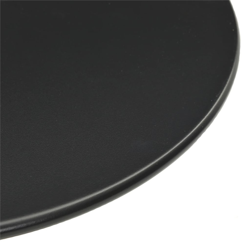 vidaXL Powder Coated Steel Garden Dining Table in Black