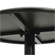 vidaXL Powder Coated Steel Garden Dining Table in Black