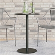 vidaXL Powder Coated Steel Garden Dining Table in Black