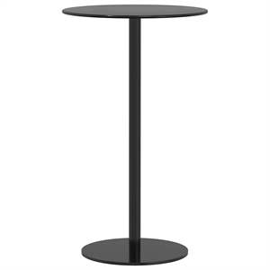 vidaXL Powder Coated Steel Garden Dining Table in Black