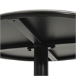 vidaXL Powder Coated Steel Garden Dining Table in Black