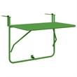 vidaXL Steel Hanging Balcony Table in Green