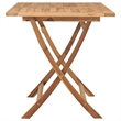 vidaXL Solid Teak Wood Dining Table in Teak