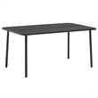 vidaXL Powder Coated Steel OutdoorDining Table in Dark Gray