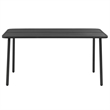 vidaXL Powder Coated Steel OutdoorDining Table in Dark Gray