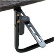 vidaXL Powder Coated Steel Balcony Table in Brown