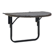 vidaXL Powder Coated Steel Balcony Table in Brown