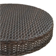 vidaXL Powder Coated Steel Garden Dining Table in Brown