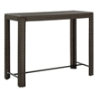 vidaXL PE Rattan Bar Table in Brown