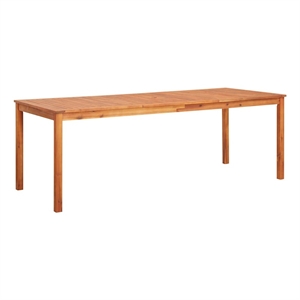 vidaXL Solid Acacia Wood Dining Table in Natural/Brown