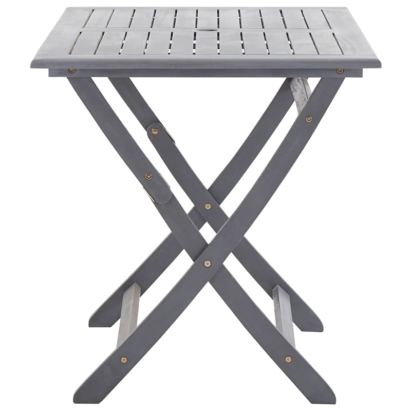 vidaXL Dining Table in Gray with Natural/Brown Finish