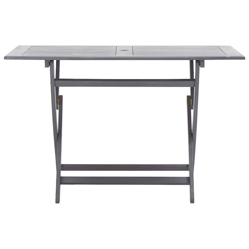 vidaXL Dining Table in Gray with Natural/Brown Finish