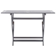 vidaXL Dining Table in Gray with Natural/Brown Finish