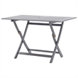 vidaXL Dining Table in Gray with Natural/Brown Finish
