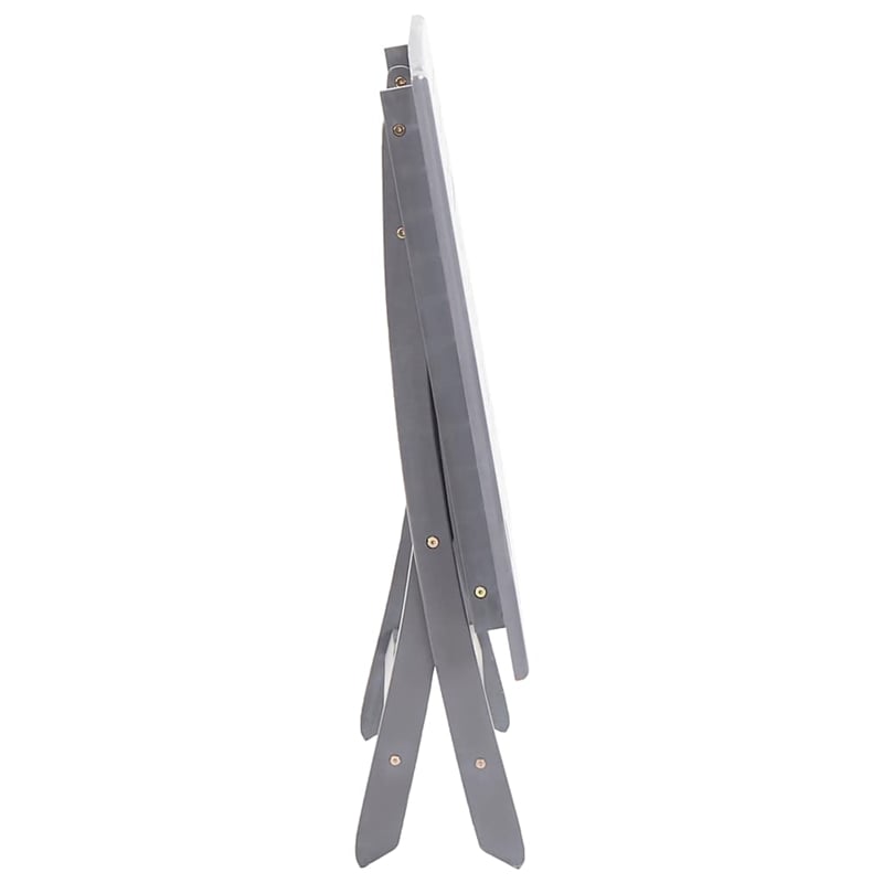 vidaXL Dining Table in Gray with Natural/Brown Finish