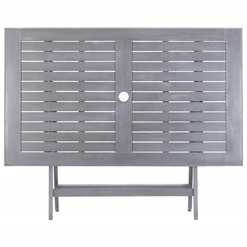 vidaXL Dining Table in Gray with Natural/Brown Finish
