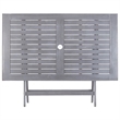 vidaXL Dining Table in Gray with Natural/Brown Finish