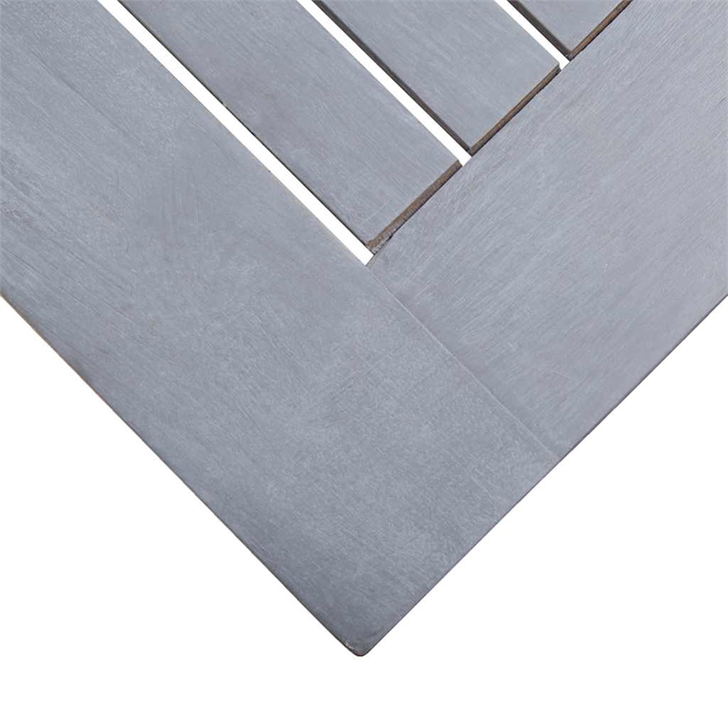 vidaXL Dining Table in Gray with Natural/Brown Finish