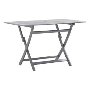vidaXL Dining Table in Gray with Natural/Brown Finish