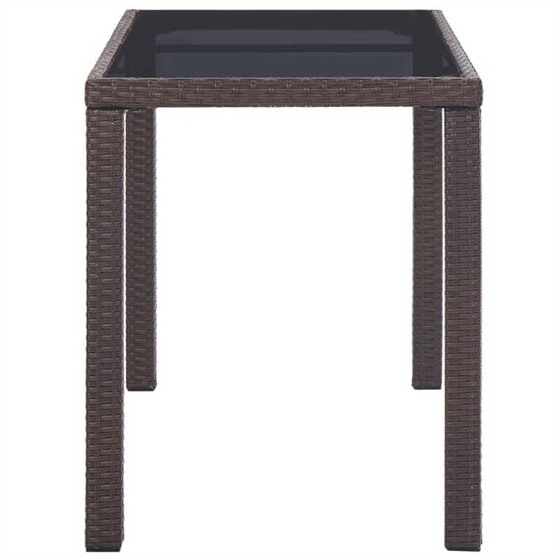 vidaXL Outdoor Dining Table in Brown