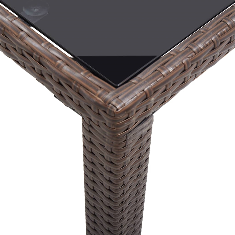 vidaXL Outdoor Dining Table in Brown