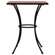 vidaXL Ceramic with Powder Coated Iron Table in Terracotta