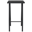 vidaXL Garden Bar Table in Black and Dark Gray