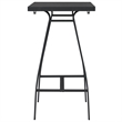vidaXL Garden Bar Table in Black and Dark Gray