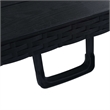 vidaXL Powder Coated Steel Large Folding Camping Table in Black