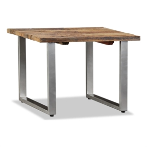 vidaXL 21.7&quot Square Solid Reclaimed Wood Rustic Coffee Table in Brown