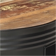 vidaXL Round Solid Reclaimed Wood Powder-Coated Coffee Table Multicolor