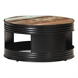 vidaXL Round Solid Reclaimed Wood Powder-Coated Coffee Table Multicolor