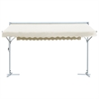 vidaXL Awning with PU Coating and Powder-Coated Steel in Cream
