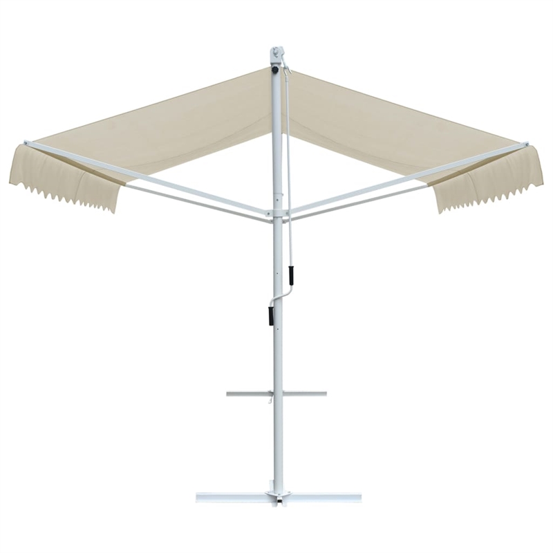 vidaXL Awning with PU Coating and Powder-Coated Steel in Cream