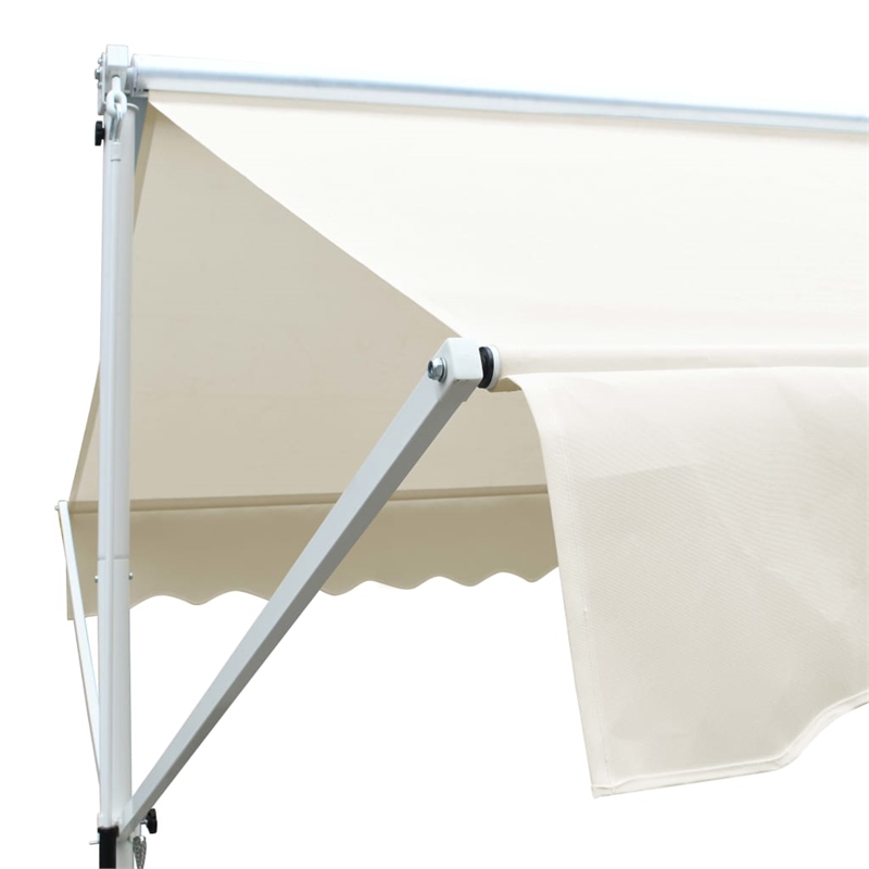 vidaXL Awning with PU Coating and Powder-Coated Steel in Cream