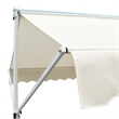 vidaXL Awning with PU Coating and Powder-Coated Steel in Cream