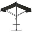 vidaXL Awning with Anthracite Powder-Coated Steel in Dark Grey