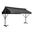 vidaXL Awning with Anthracite Powder-Coated Steel in Dark Grey