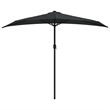 vidaXL Aluminum Balcony Umbrella in Black