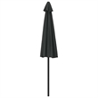 vidaXL Aluminum Balcony Umbrella in Black