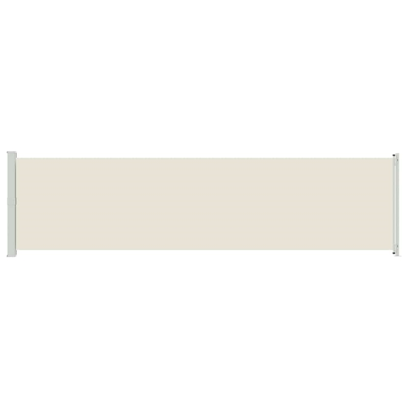 vidaXL Side Awning with Powder-Coated Steel in Cream