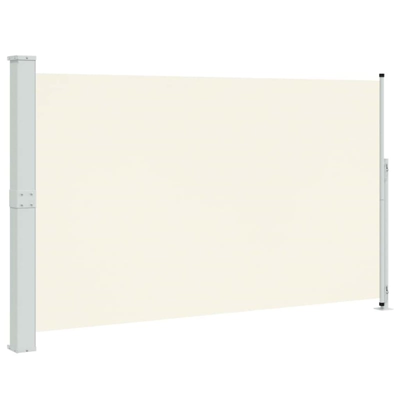 vidaXL Side Awning with Powder-Coated Steel in Cream