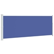 vidaXL Side Awning with PU Coating in Blue and Grey